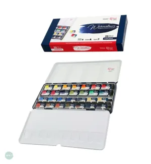 Watercolour Paint Sets - ROSA GALLERY - CLASSIC - Whole Pan Metal Tin - 28 Assorted