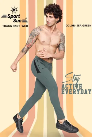 Web Sea Green Track Pant