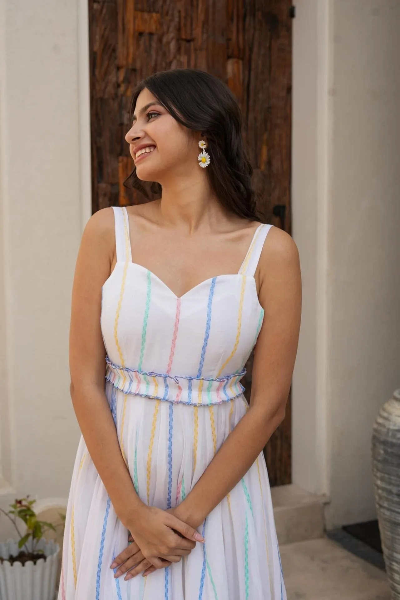 Whisper white cotton dress