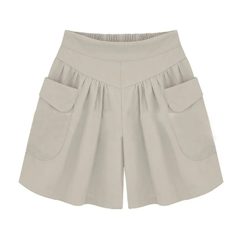 Women Beach Casual Hot Shorts with Elastic Waistband