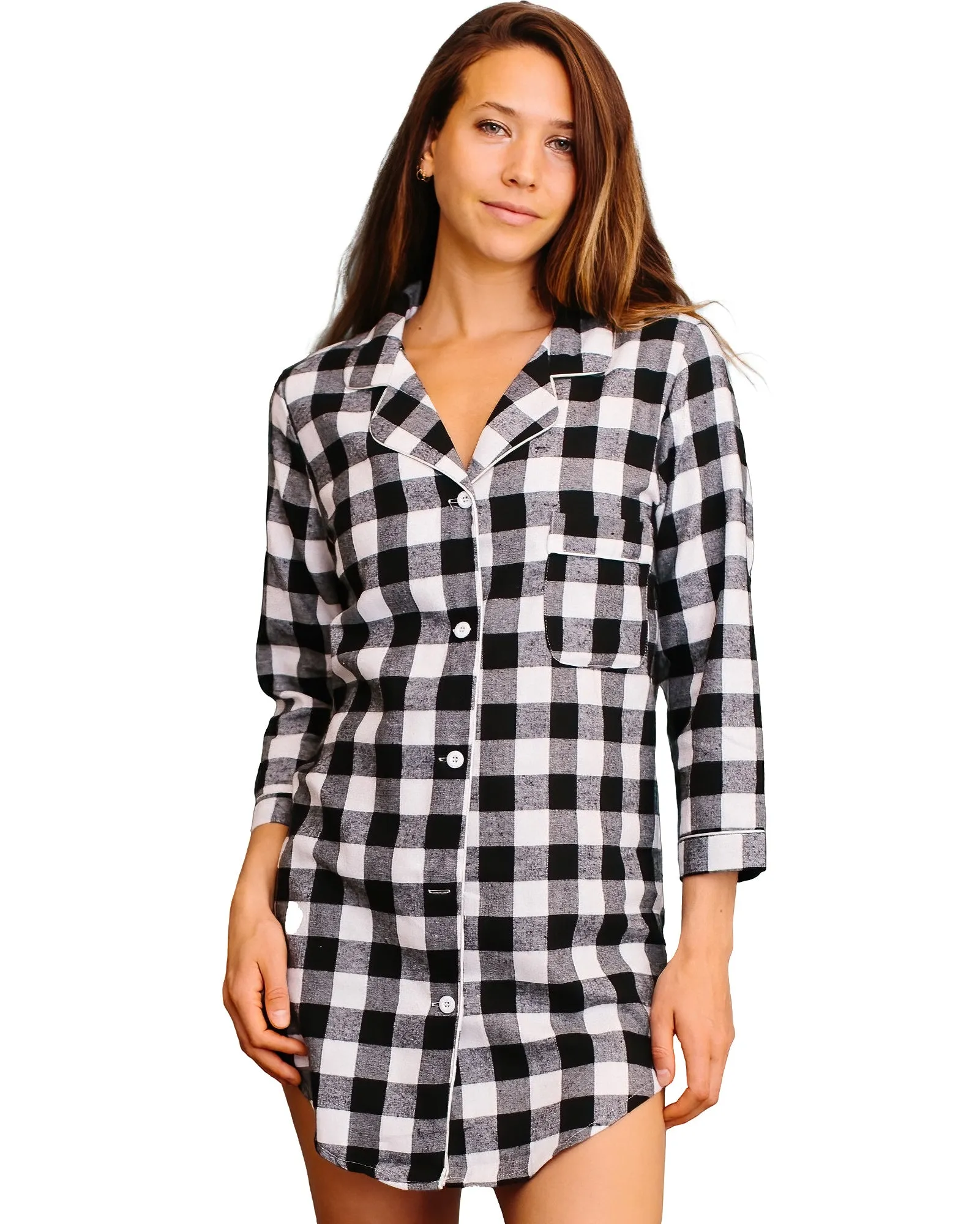Women's Flannels Nightgown Shirt