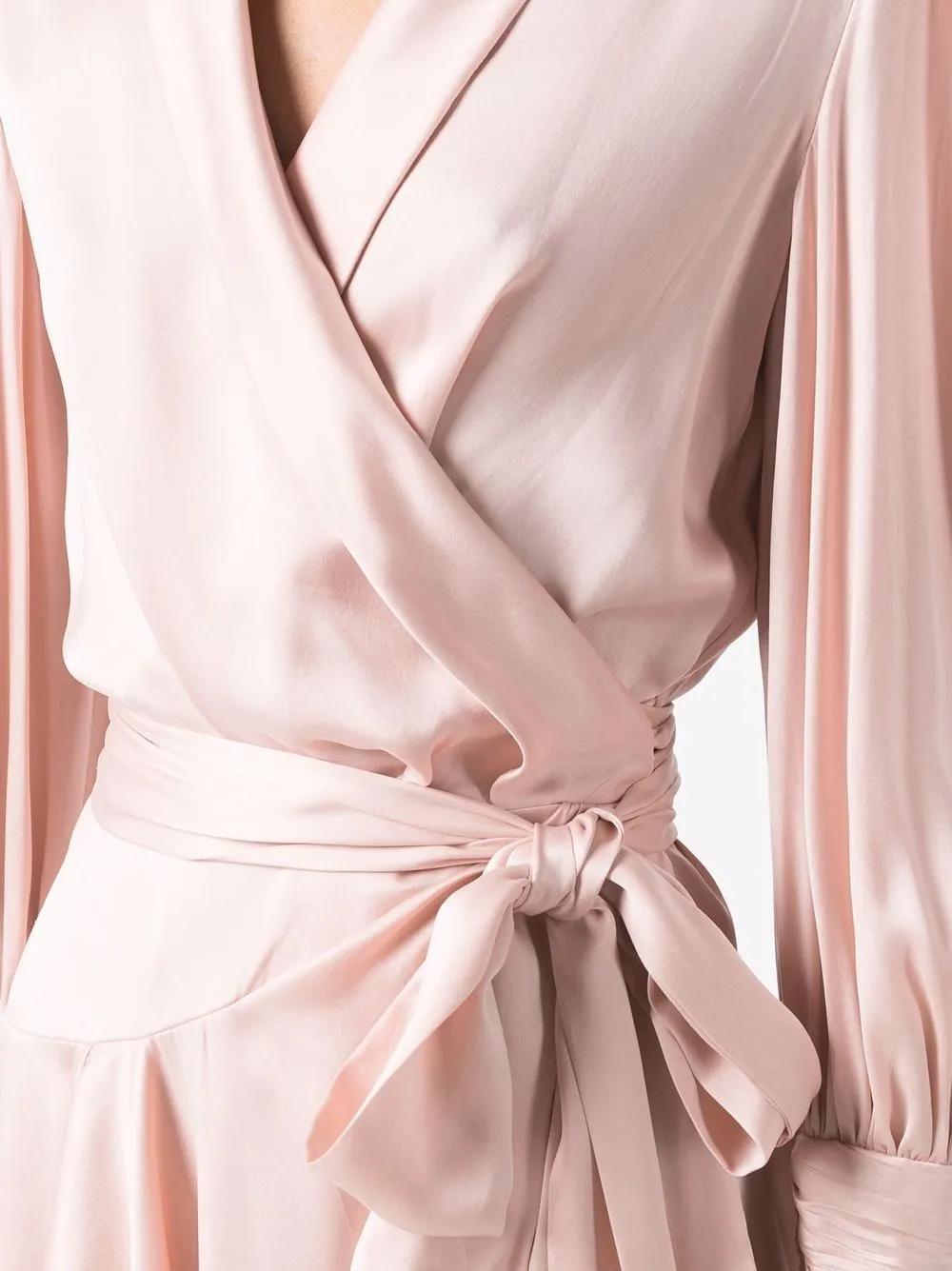 Wrapped mini dress