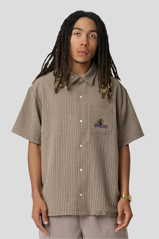 X-LARGE DICE ROLL SS SHIRT - CHOCOLATE