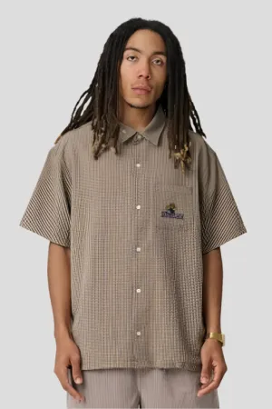 X-LARGE DICE ROLL SS SHIRT - CHOCOLATE