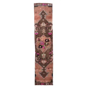 Z315 Handwoven Vintage Rug 2'11x12’7