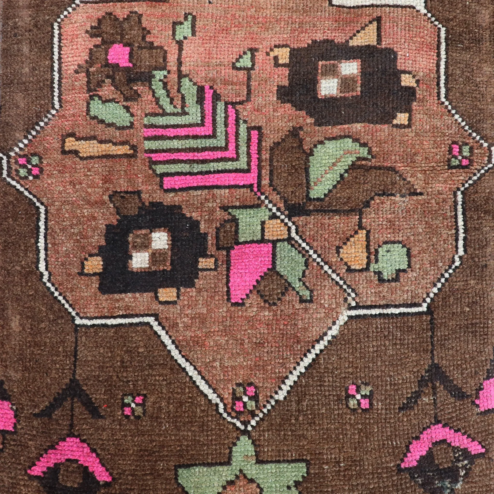 Z315 Handwoven Vintage Rug 2'11x12’7