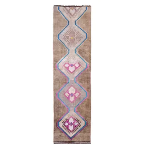 Z325 Handwoven Vintage Rug 2'5x8’5