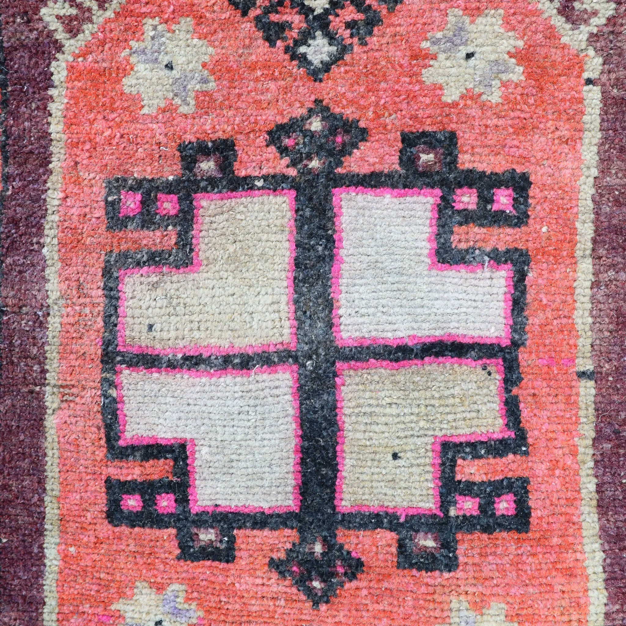 ZM150 Handwoven Vintage Rug 1’4x2'11